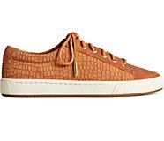 Anchor PLUSHWAVE Croc Leather Sneaker, Tan, dynamic