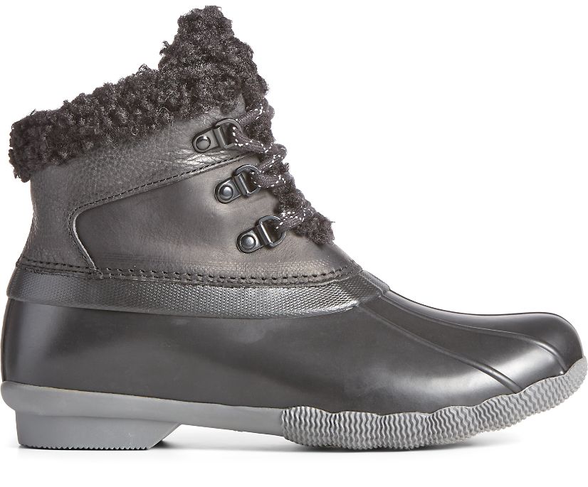 Saltwater Alpine Leather Duck Boot, Silver, dynamic 1