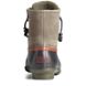 Saltwater Grid Leather Duck Boot, Olive, dynamic