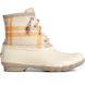 Saltwater Plaid Wool Duck Boot, Ivory, dynamic