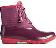 Saltwater Puff Nylon Quilted Duck Boot, Red, dynamic