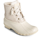 Saltwater Puff Nylon Quilted Duck Boot, Ivory, dynamic 2