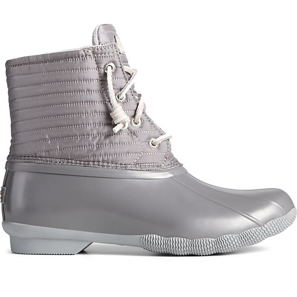 Saltwater Puff Nylon Quilted Duck Boot, Grey, dynamic