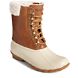 Saltwater Tall Cozy Leather Duck Boot, Ivory, dynamic 2