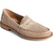 Seaport Penny Exotic Leather Loafer, Taupe, dynamic 2