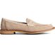 Seaport Penny Exotic Leather Loafer, Taupe, dynamic 1
