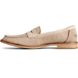 Seaport Penny Exotic Leather Loafer, Taupe, dynamic 4