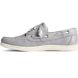 Songfish Croc Leather Boat Shoe, Grey, dynamic 4