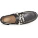 Songfish Croc Leather Boat Shoe, Black, dynamic