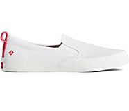 Crest Twin Gore Leather Slip On Sneaker, White, dynamic