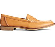 Seaport Penny Leather Loafer, Tan, dynamic