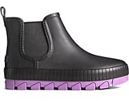 Torrent Pop Chelsea Rain Boot, Black/Purple, dynamic