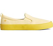 Crest Twin Gore Pastel Canvas Slip On Sneaker, Yellow, dynamic
