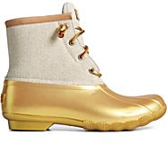 Saltwater Metallic Textile Duck Boot, Gold, dynamic