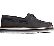 Authentic Original Stacked Boat Shoe, Black, dynamic