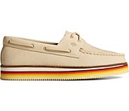Authentic Original Stacked Boat Shoe, Ivory, dynamic