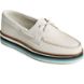 Authentic Original Stacked Boat Shoe, White, dynamic 2