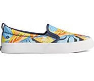 Crest Twin Gore Coral Floral Slip On Sneaker, Navy, dynamic