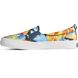 Crest Twin Gore Coral Floral Slip On Sneaker, Navy, dynamic 4