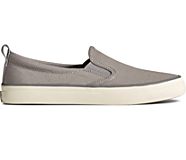 SeaCycled™ Crest Twin Gore Slip On Sneaker, Grey, dynamic