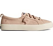 Crest Vibe Tumbled Leather Sneaker, Rose, dynamic