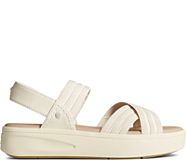 Bayou Plushstep Flatform Sandal, Cream, dynamic
