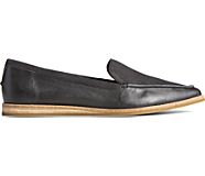 Saybrook Tonal Leather Slip On Loafer, Black, dynamic