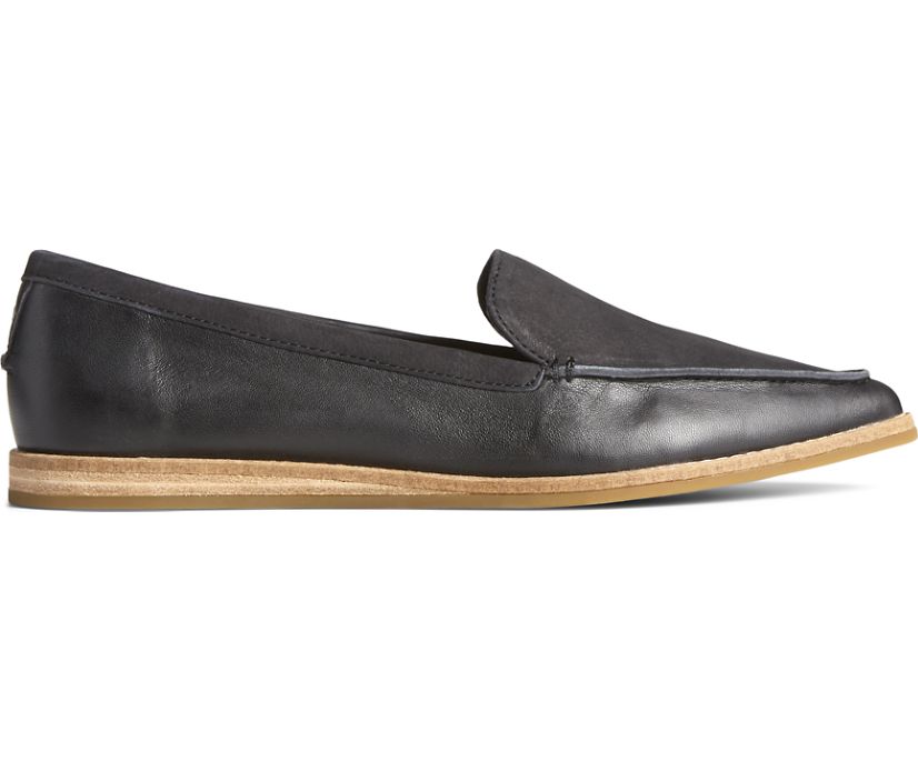 Saybrook Tonal Leather Slip On Loafer, Black, dynamic 1