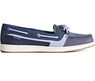 Starfish Pin Perforated Boat Shoe, NAVY, dynamic