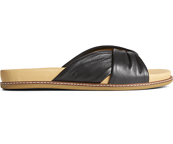 Gold Cup™ Waveside PLUSHWAVE™ Cross Slide Sandal, Black, dynamic