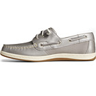 Songfish Pearlized Boat Shoe, Silver, dynamic 4