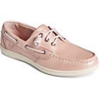 Songfish Pearlized Boat Shoe, Rose, dynamic 2