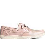 Songfish Pearlized Boat Shoe, Rose, dynamic