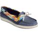 Starfish Coral Floral Boat Shoe, Navy Multi, dynamic 2