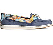 Starfish Coral Floral Boat Shoe, Navy Multi, dynamic