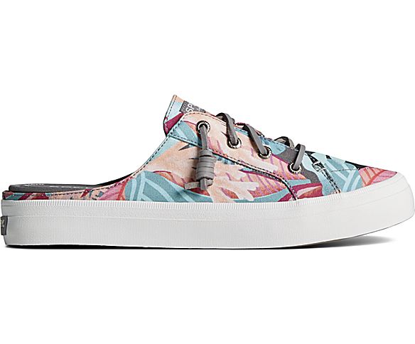 Crest Vibe Coral Floral Mule Sneaker, Pink, dynamic