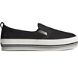 Crest Twin Gore Platform Stripe Slip On Sneaker, Black, dynamic 1