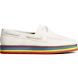 Authentic Original Stacked Pride Boat Shoe, White, dynamic 1