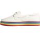 Authentic Original Stacked Pride Boat Shoe, White, dynamic 4
