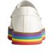 Authentic Original Stacked Pride Boat Shoe, White, dynamic 3
