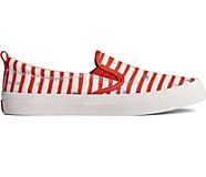 Sperry x JAWS Crest Twin Gore Stripe Slip On Sneaker, Red, dynamic