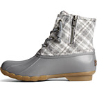 Saltwater Plaid Wool Duck Boot, Grey, dynamic 4