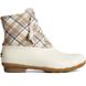 Saltwater Plaid Wool Duck Boot, Ivory, dynamic 1