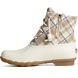 Saltwater Plaid Wool Duck Boot, Ivory, dynamic 4