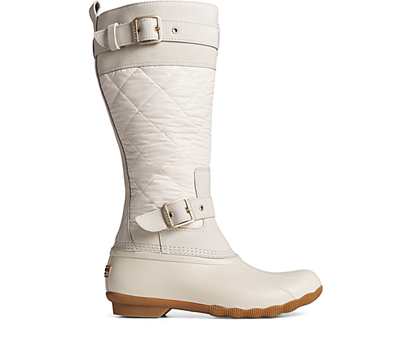Saltwater Tall Nylon Duck Boot, Ivory, dynamic