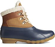 Saltwater Alpine Leather Duck Boot, Tan/Navy, dynamic