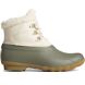 Saltwater Alpine Leather Duck Boot, White/Olive, dynamic 1