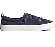 Crest Vibe Washed Jersey Sneaker, Navy, dynamic