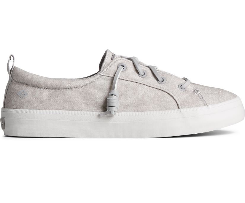 Crest Vibe Washed Jersey Sneaker, Grey, dynamic 1