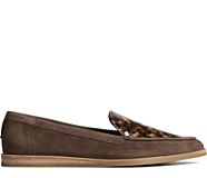 Saybrook Tortoise Leather Loafer, Brown, dynamic